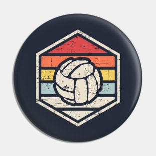 Retro Badge Soccer Dark Pin