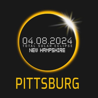 PITTSBURG New Hampshire Total Solar Eclipse April 8 2024 T-Shirt