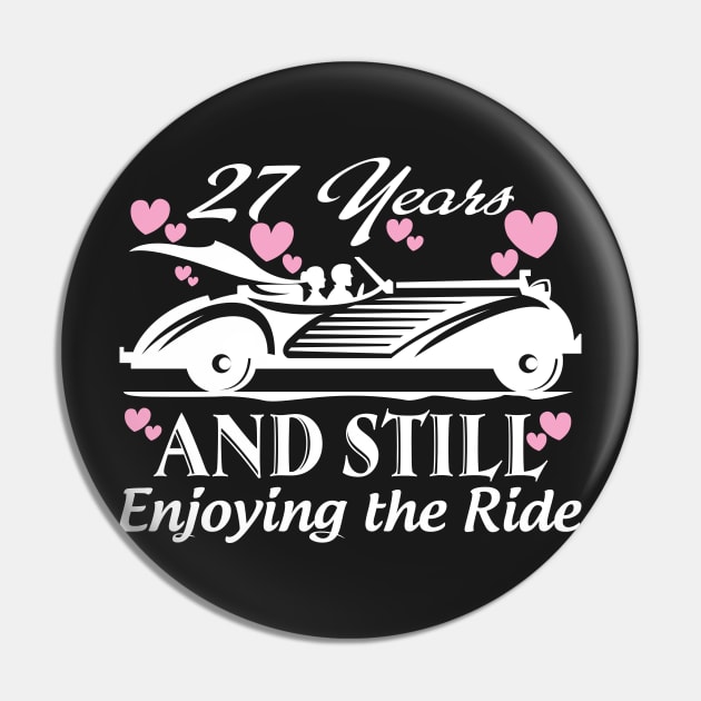 Anniversary Gift 27 years Wedding Marriage Pin by rigobertoterry