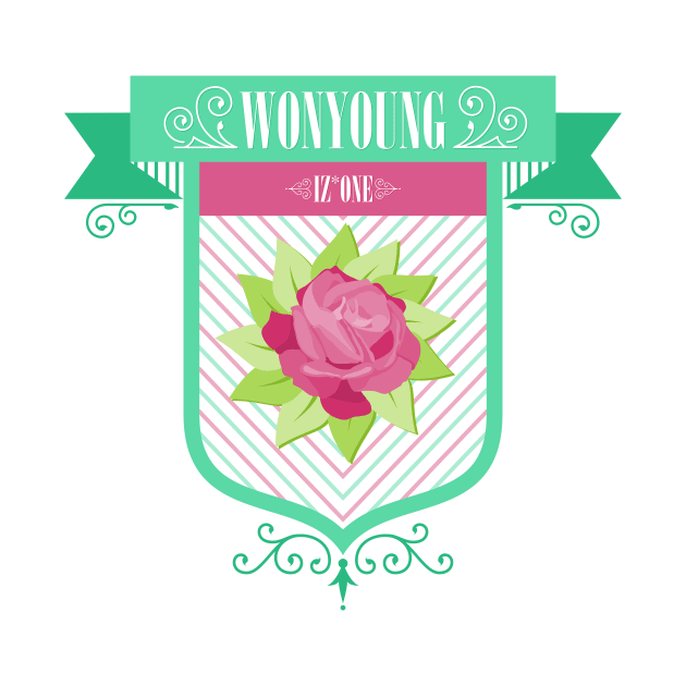 IZ*ONE Wonyoung Crest by Silvercrystal