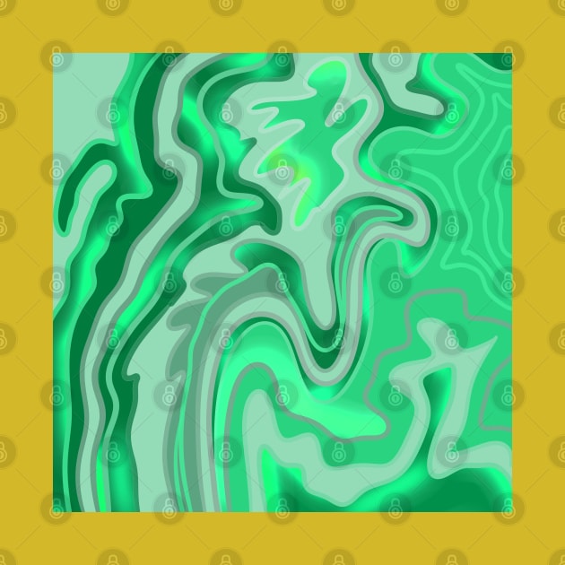 Green Fluid painting by jen28