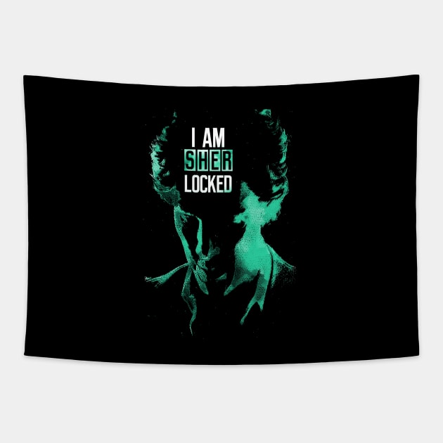 I am Sherlocked Tapestry by pankajbhambriartworks