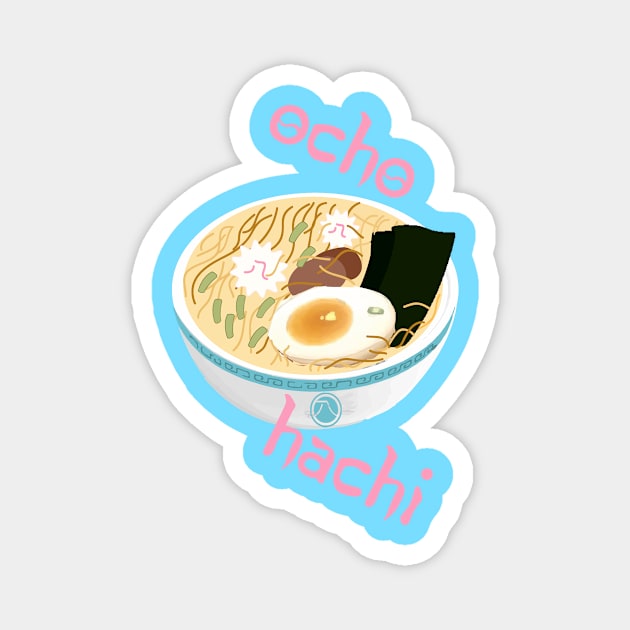 Hachi Ramen Magnet by Ocho Hachi