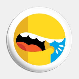 Talking Simpsons Mouth Logo Pin