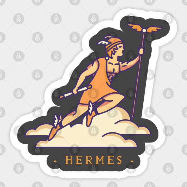 Hermes Gold Sigil - Hermes - Sticker | TeePublic