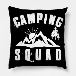 Camping Squad Pillow