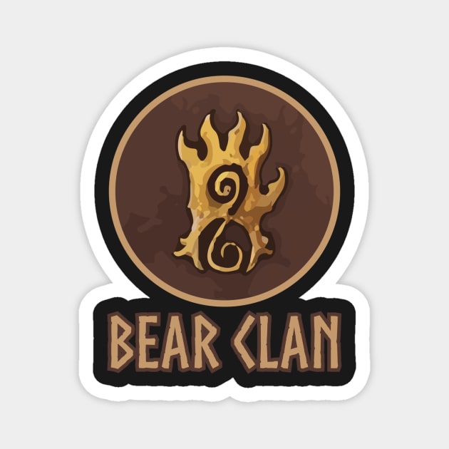 Blood Rage Bear Clan Board Game Graphic - Tabletop Gaming Magnet by MeepleDesign