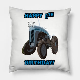 Happy 12th birthday tractor design Pillow