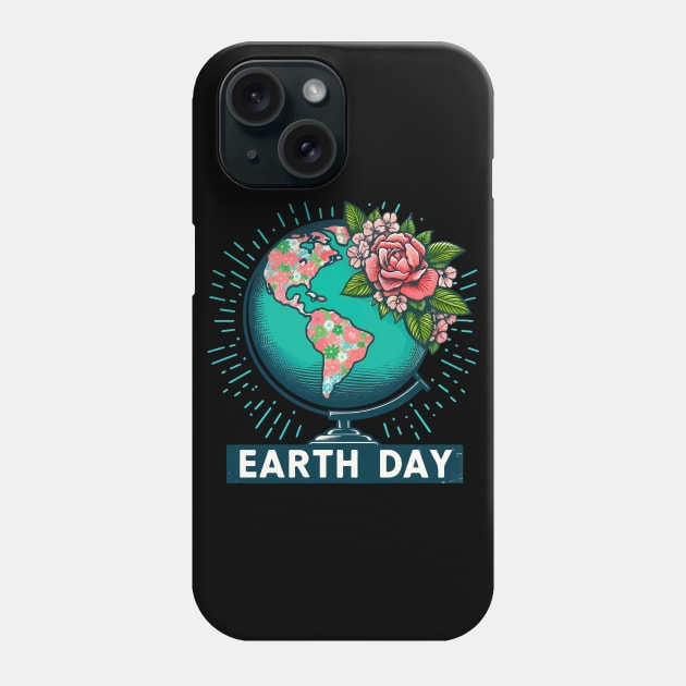 Floral Earth Day Phone Case by TomFrontierArt