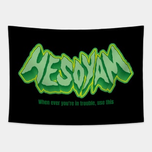 Hesoyam Cheat code word lettering art Tapestry