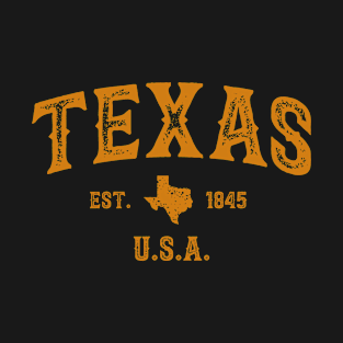 Retro Vintage Texas EST 1845 Souvenir T-Shirt