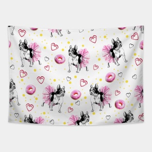 french bulldog and donuts Tapestry