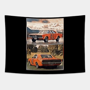 Dukes Of Hazzard Rebel Run Ins Tapestry