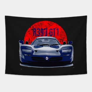 Nissan R390 GT1 Red Flag Tapestry