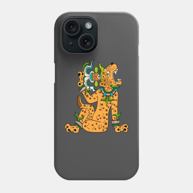 Mayan Jaguar Phone Case by ocelotlcalli
