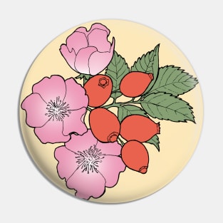 Dog Rose Pin