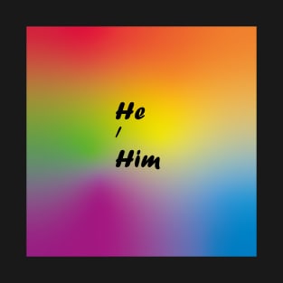 He Him Pronouns pin T-Shirt