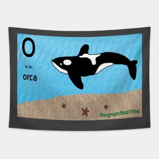 o is for orca Tapestry