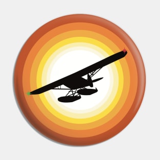 Seaplane Sunrise Pin