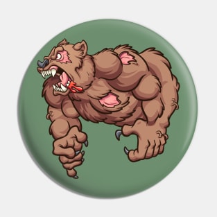 Zombie bear Pin