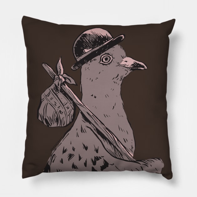 Hobo Pigeon Pillow by zerostreet