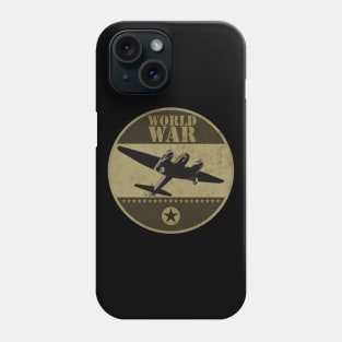 Vintage World War Sticker Phone Case