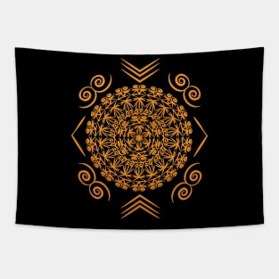 constructive magic mandala Tapestry