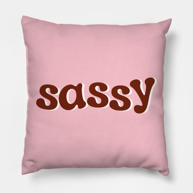 sassy Pillow by saiinosaurus