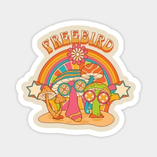 freebird mushroom band Magnet