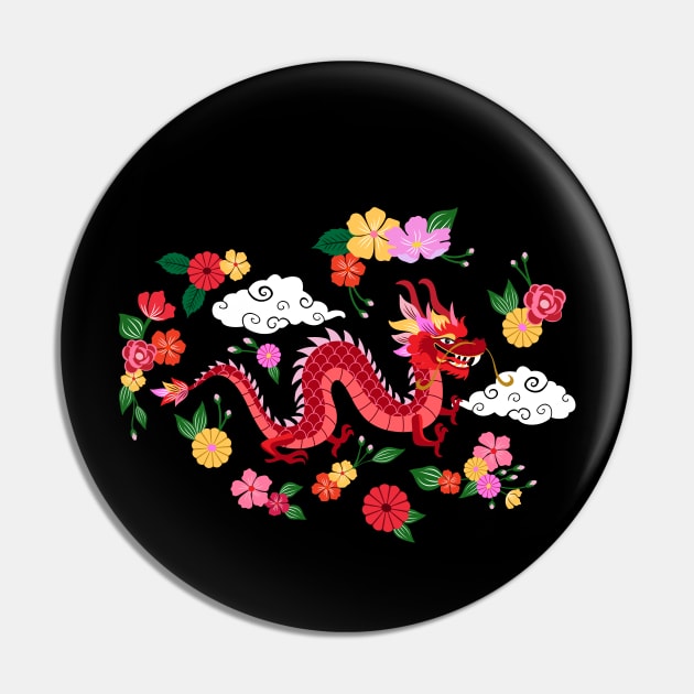 Year of the Dragon - Asian Dragon Pin by Jennifer Ladd
