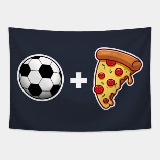 Football and Pizza lovers Tapestry