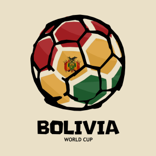 Bolivia Football Country Flag T-Shirt