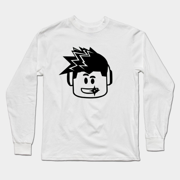 Rblx Blox Head Rblx Long Sleeve T Shirt Teepublic - white beard roblox shirt