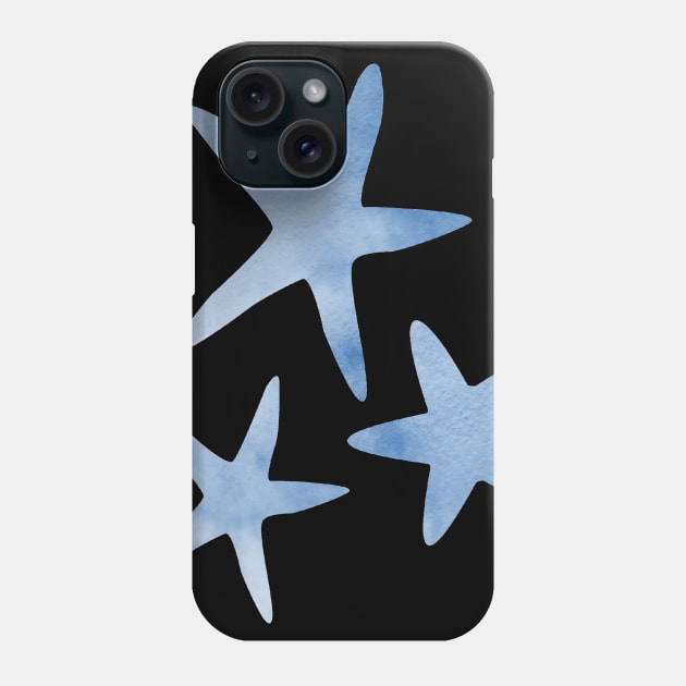 Blue Starfish Artwork Phone Case by TheJollyMarten