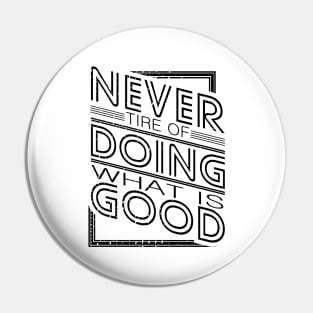 'Doing What Is Good' Food and Water Relief Shirt Pin