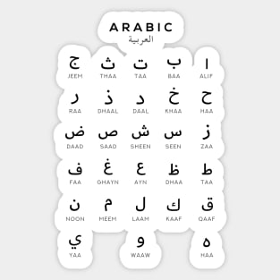 arabic alphabet chart for kids