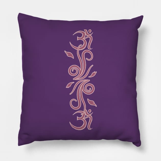 Flowering Om Pillow by jrotem