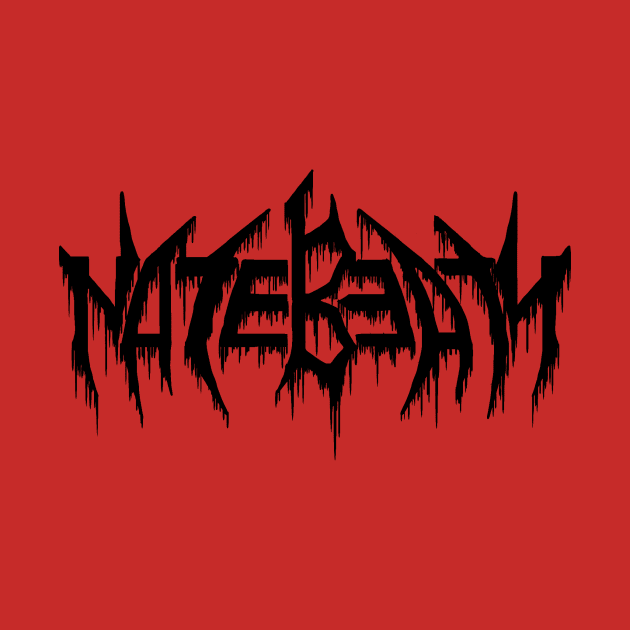 Nate Beaty Death Metal Logo Black by natebeatyguitar