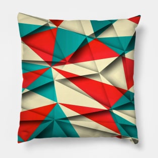 3d pastel chevron Pillow