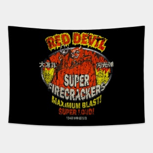 Red Devil Super Firecrackers // Vintage Tapestry