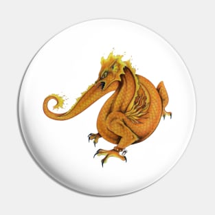 Fire dragon yellow Pin