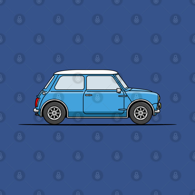 Disover Classic Mini Cooper - Blue - Mini - T-Shirt