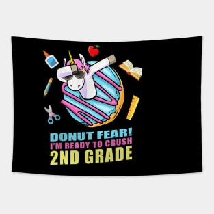 2nd Grade Dabbing Unicorn Back to School Girls Gift Tapestry