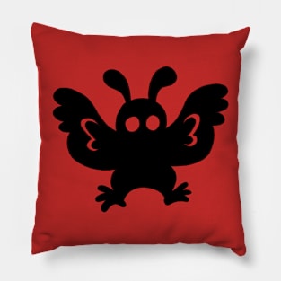 Moth Man cute creepy cartoon cryptid Pillow