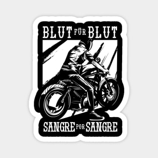 Biker Blood for Blood  Design Magnet