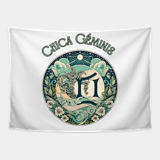 "Spanish Fusion: Vintage Gemini Spice" _ Zodiac Horoscope Star Signs Tapestry