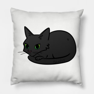 Baby Black Cat Pillow