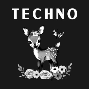 Techno Dark Deer T-Shirt