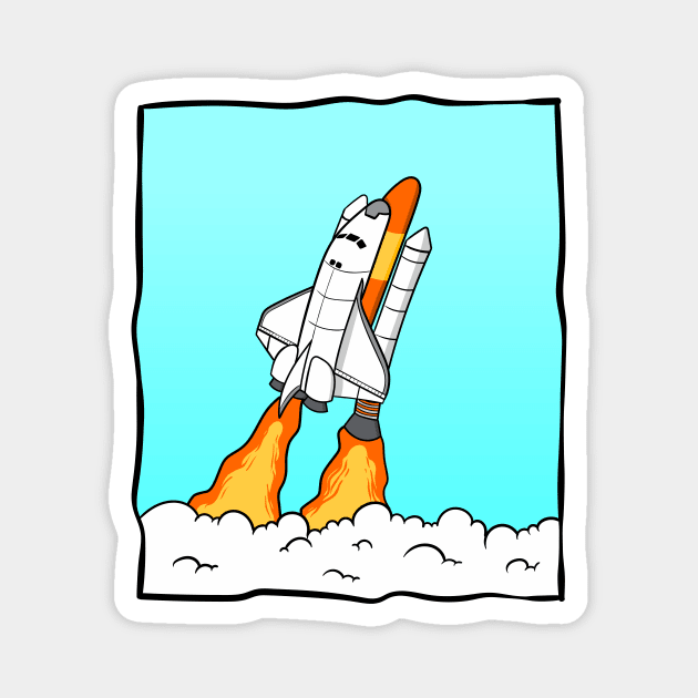 Space Shuttle Magnet by Jaya Senantiasa