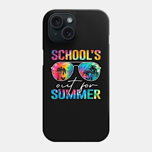 Schools Out For Summer Tie Dye Last Day Of School Teacher Phone Case